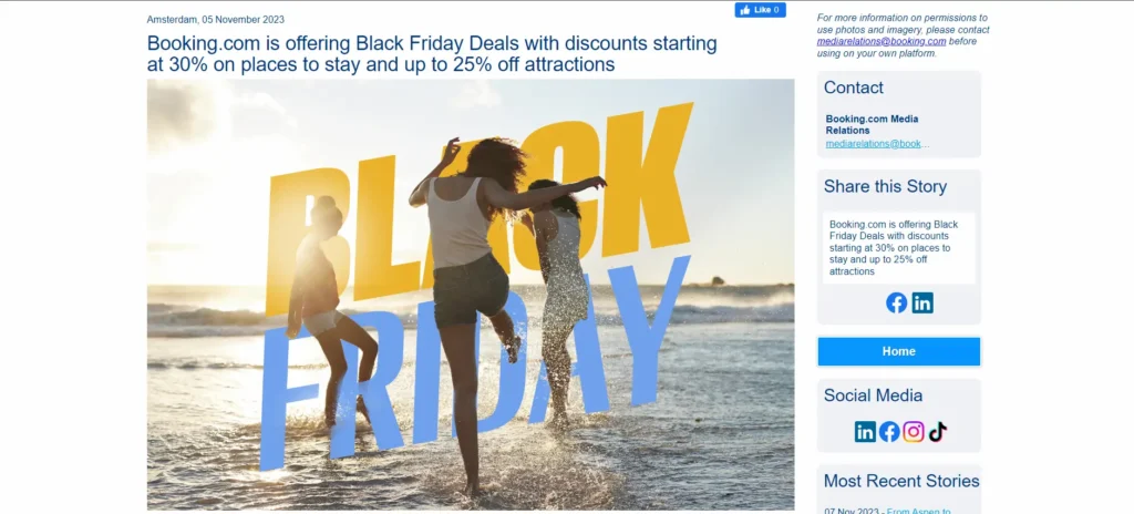 booking.com travel deals